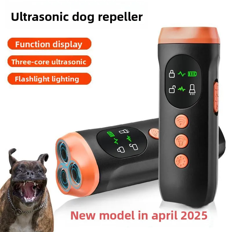 High-Power Mini Ultrasonic Dog Repeller & Training Device | Triple-Core Safety Shield