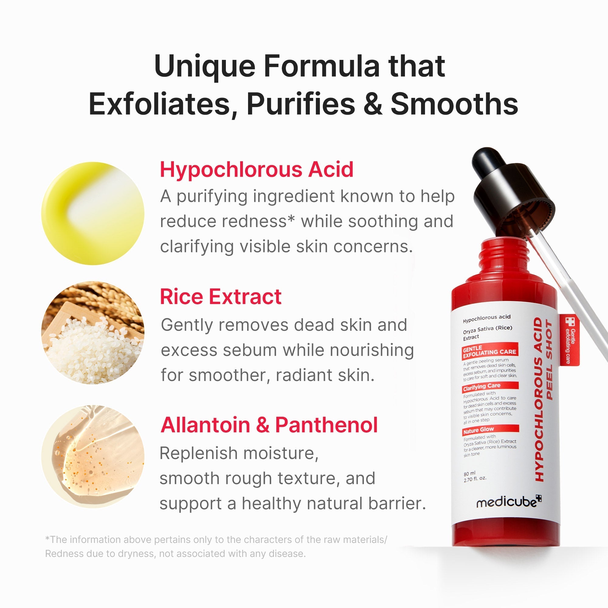 Hypochlorous Acid Rice Peel Shot