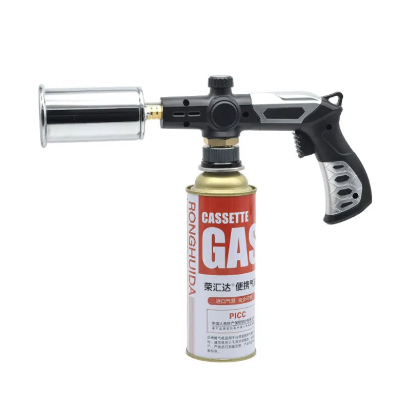 Professional Rechargeable Windproof Gas Torch | High-Performance Outdoor Cooking Burner