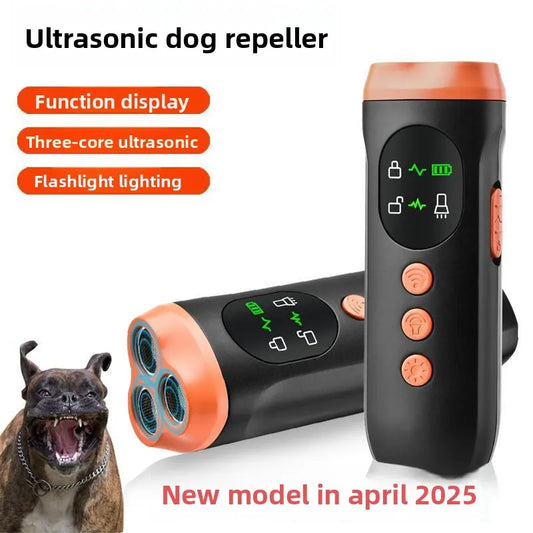 High-Power Mini Ultrasonic Dog Repeller &amp; Training Device | Triple-Core Safety Shield